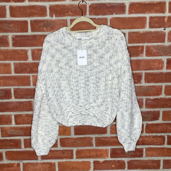 Elodie Sweaters - NWT Elodie chunky knit cropped sweater